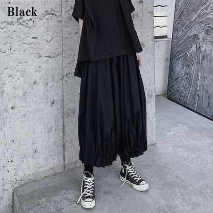 Cropped Pleats Wide Pants【TR3225】