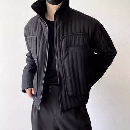 Quilted Stand Collar Jacket【TR3321】