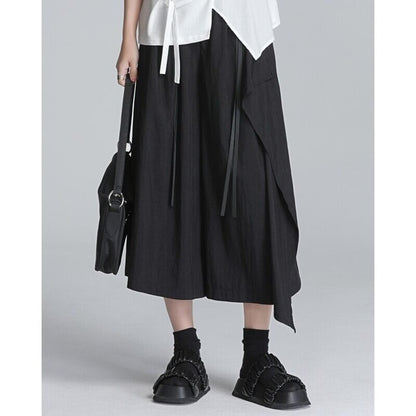 Flare Wide-Leg High-Waist Pants【TR3227】