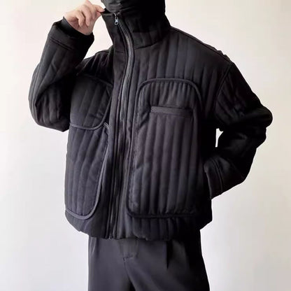 Quilted Stand Collar Jacket【TR3321】