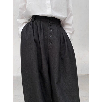 Wide-Leg High-Waist Pants【TR3226】