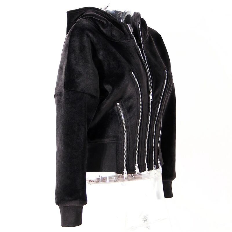 〈Unisex〉High Irregular Velvet Jacket【TR1229】