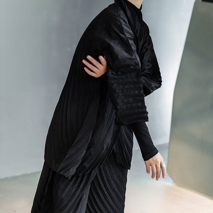 〈Unisex〉 Pleats Tops Wide-pants Set-up【TR1353】