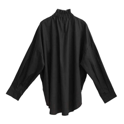 〈Unisex〉Decorative Stand Collar Blouse Shirt【TR1231】