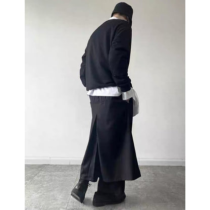 Contrast Cutout Long T-shirt【TR3345】