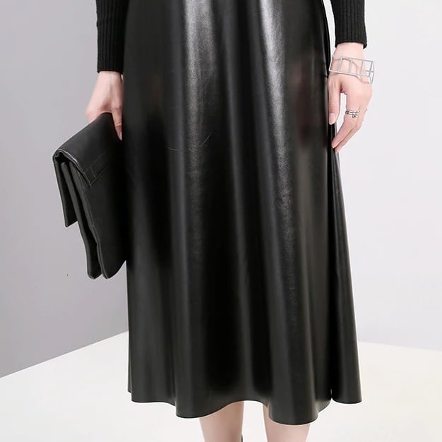 Pu Strap Leather All-in-One Dress【TR1210】