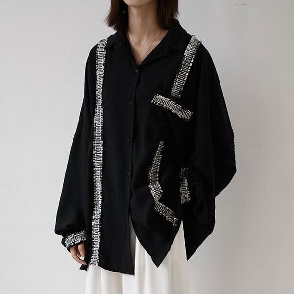 〈Unisex〉Irregular Loose Shirt【TR3035】