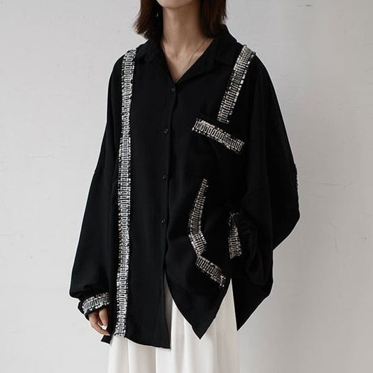〈Unisex〉Irregular Loose Shirt【TR3035】