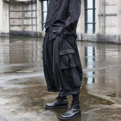 Cropped Balloon Cargo Pants【TR3306】