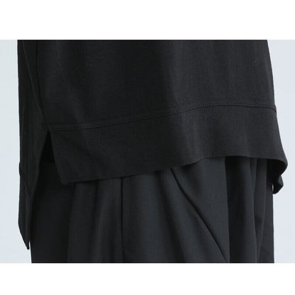 Asymmetry Flare Simple T-Shirt【TR3145】