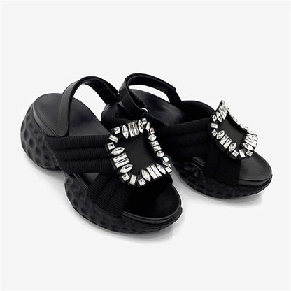 Rhinestone Buckle Sandal【TR3418】