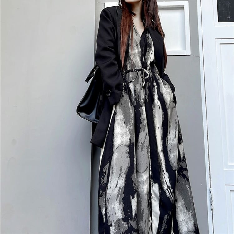 Tie Dye All-in-one Dress【TR3084】