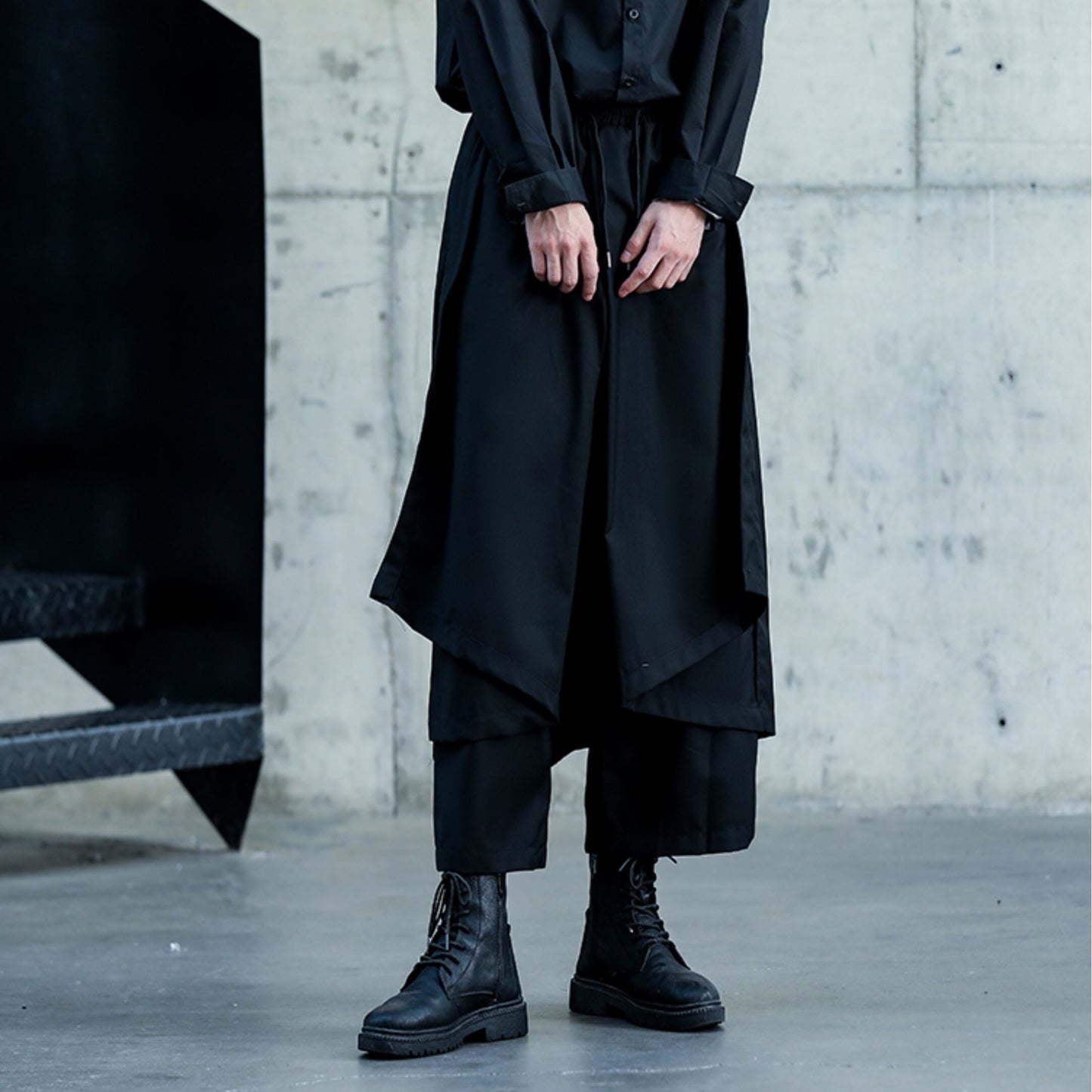 Layered-look Cropped Pants【TR3299】