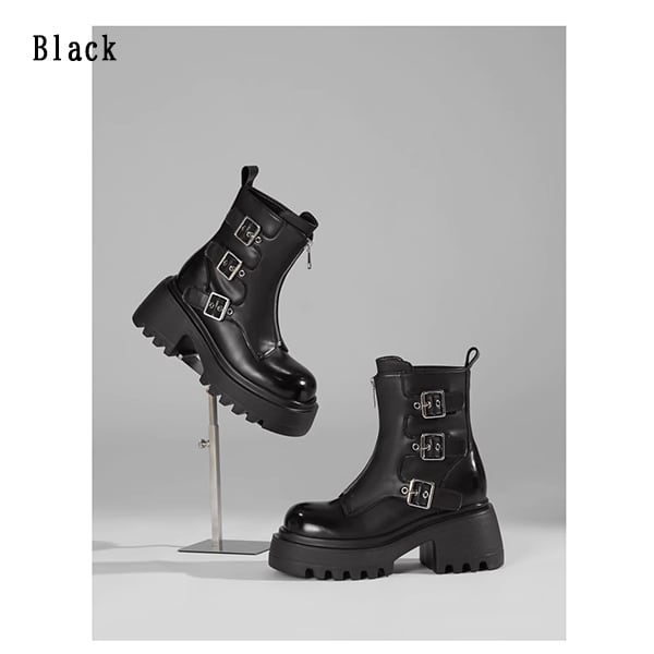Metal Belt Martin Boots【TR3389】
