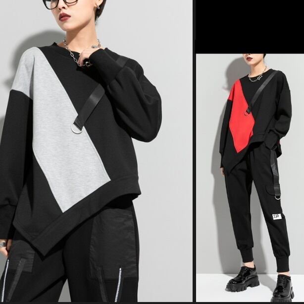 〈Unisex〉Color Block Pullover Shirt【TR2990】