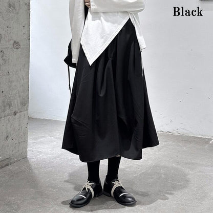Drape High-Waist Skirt【TR3155】