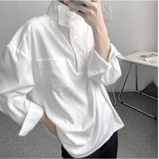Chic Design High Neck Shirt【TR2484】
