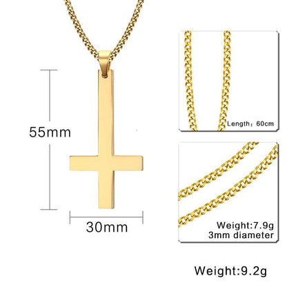 Stainless cross choker necklace【TR2770】