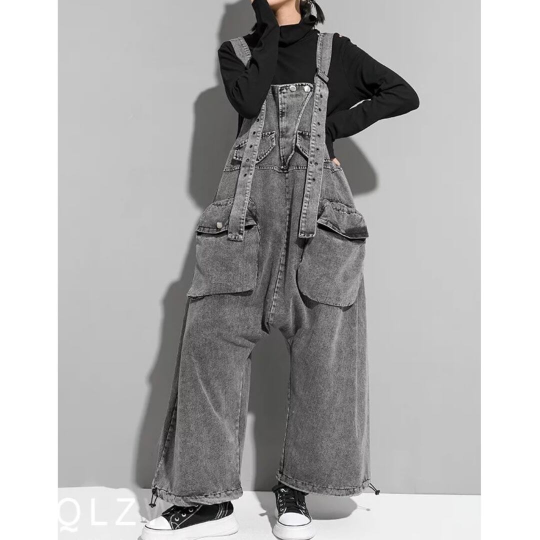 〈Unisex〉Denim Jumping Overall【TR3006】