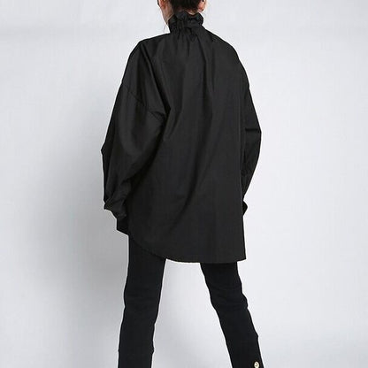 〈Unisex〉Decorative Stand Collar Blouse Shirt【TR1231】
