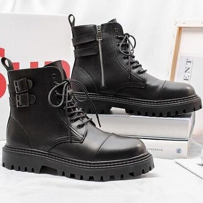 Lace-up Leather Boots【TR1296】