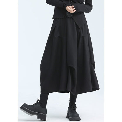Asymmetru Wool Skirt【TR3151】
