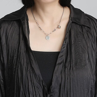 Crinkle Oversize Collared Shirt【TR3125】