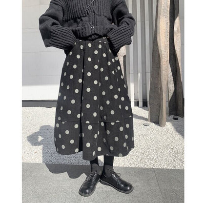 Tiered Corduroy Skirt【TR3152】