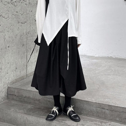 Drape High-Waist Skirt【TR3155】