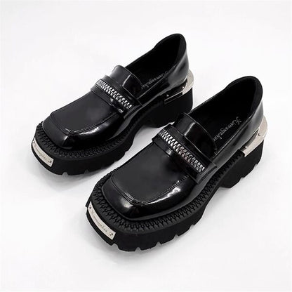 Leather Loafers Shoes【TR3393】