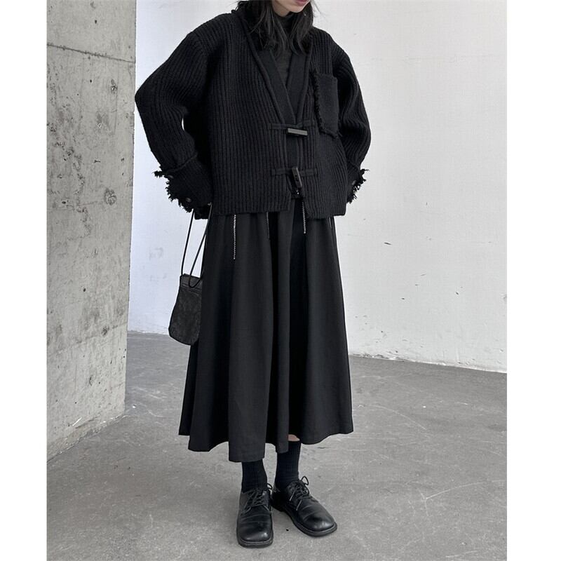 Damage Knit Short Jacket【TR3270】