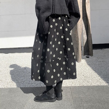 Tiered Corduroy Skirt【TR3152】