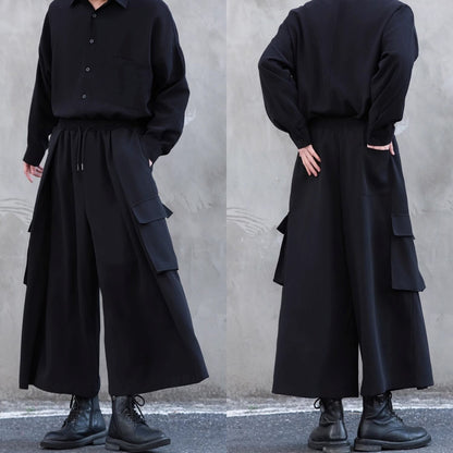 Wide Flare Cargo Pants【TR3319】