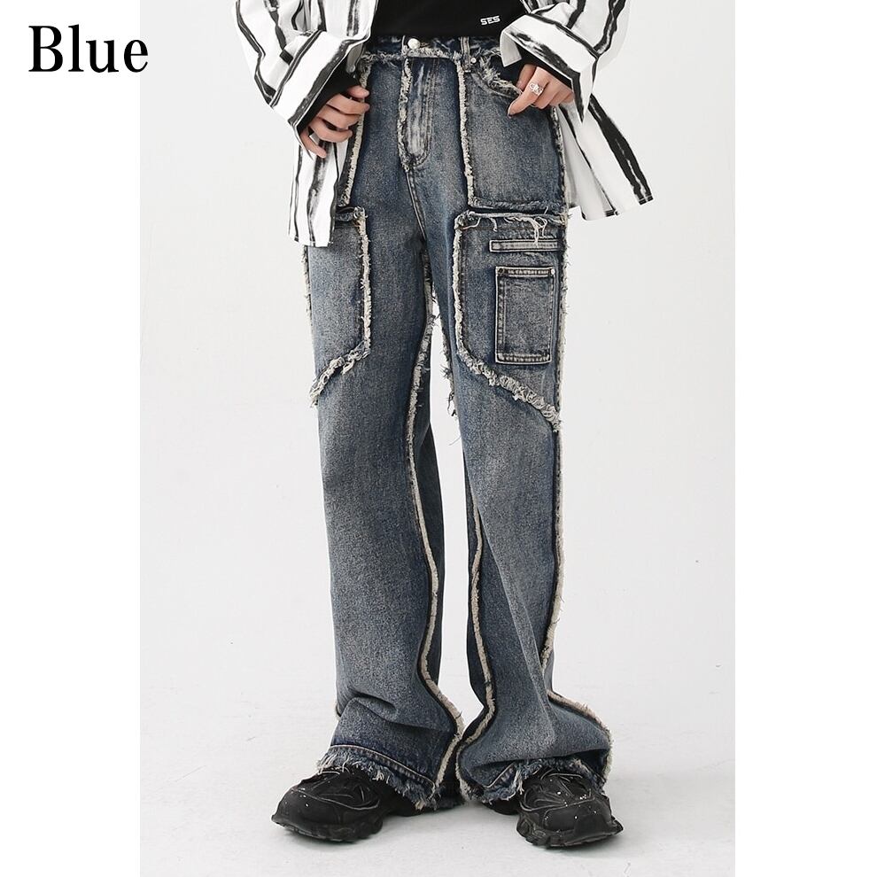 Faded Vintage Denim Pants【TR0483】