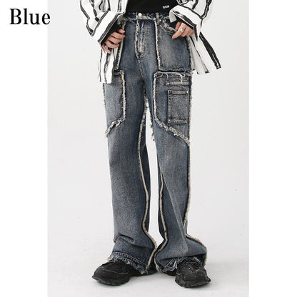 Faded Vintage Denim Pants【TR0483】