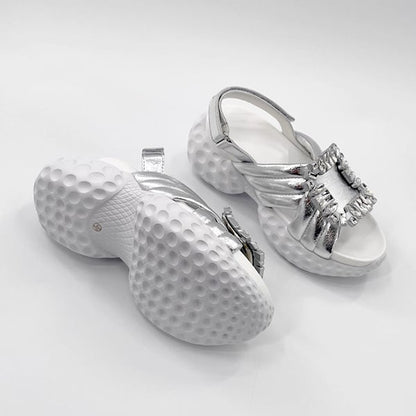 Rhinestone Buckle Sandal【TR3418】