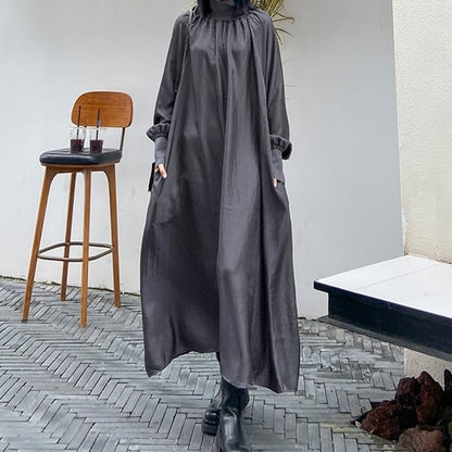 Shadow High-neck All-in-one Dress【TR0474】