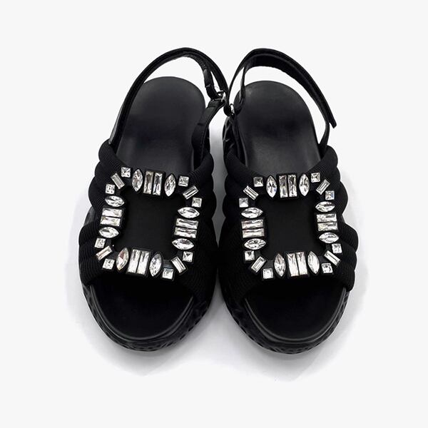 Rhinestone Buckle Sandal【TR3418】