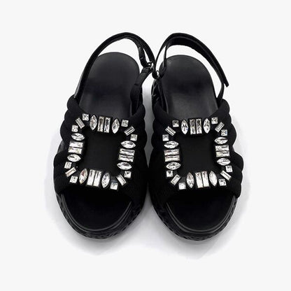 Rhinestone Buckle Sandal【TR3418】