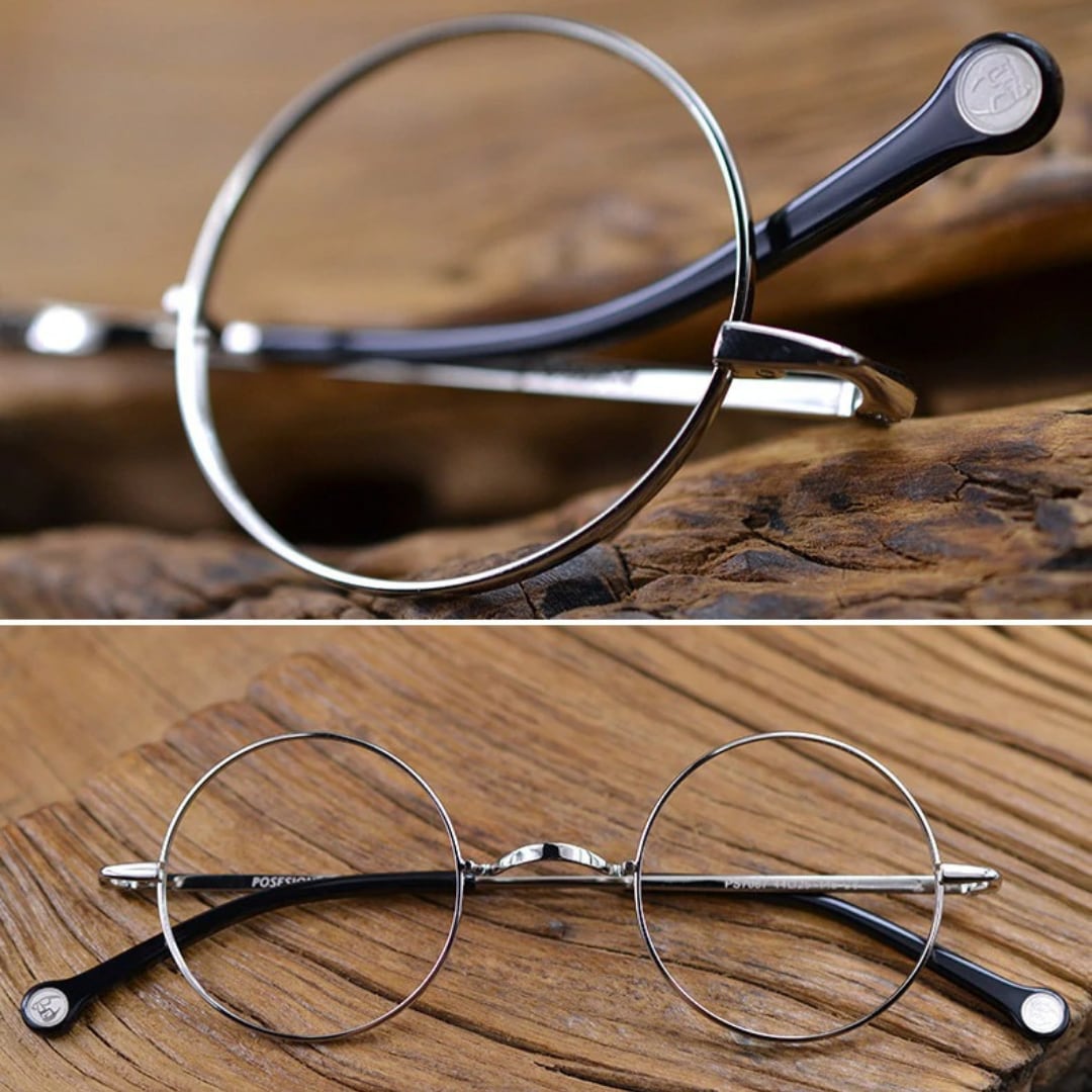 Vintage Round Metal Frame Glasses【TR2569】