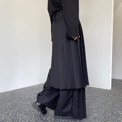 2-way Front Pleated Wide Pants【TR3311】