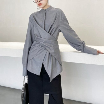 Center Fit Blouse Shirt【TR1020】