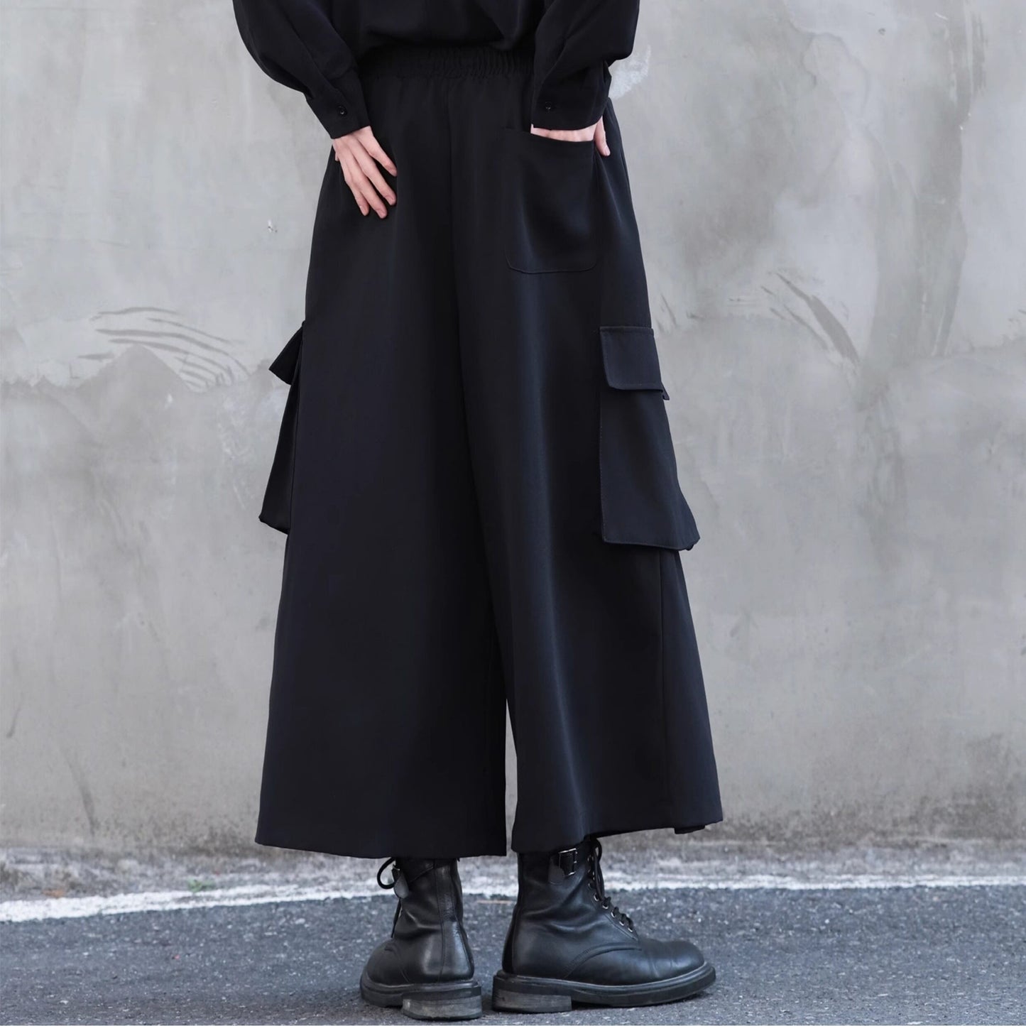Wide Flare Cargo Pants【TR3319】