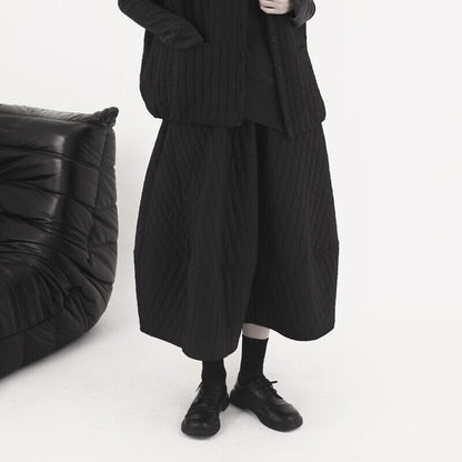 Quilting Crumply Skirt【TR3158】