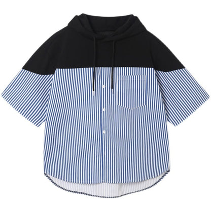Hood Docking Stripe Shirt【TR1414】