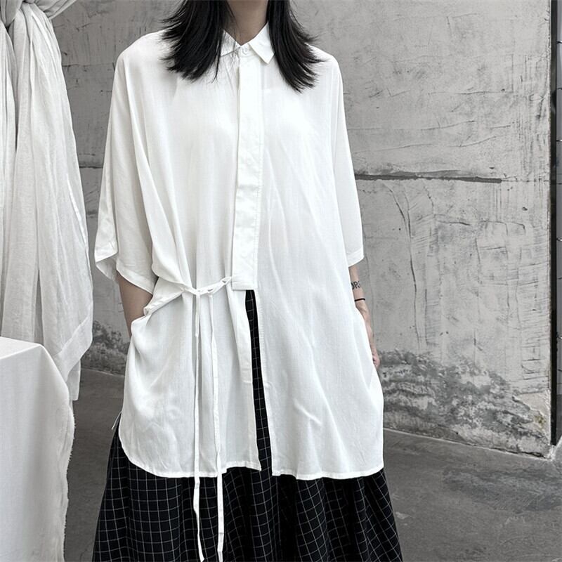 Long Slit Ovresize Collared Shirt【TR3103】