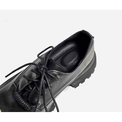 Distressed Leather Derby Shoes【TR3410】