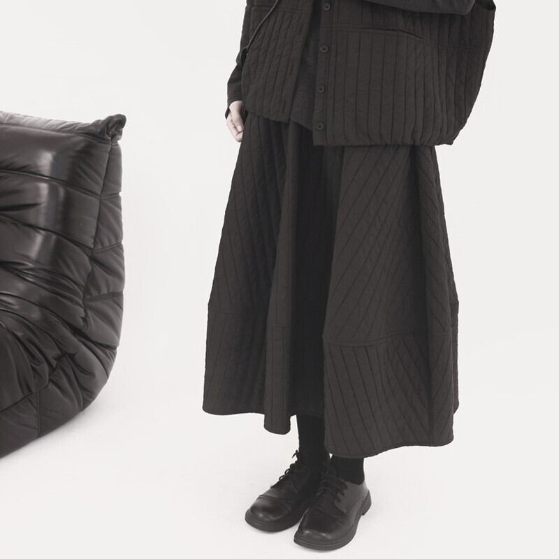 Quilting Crumply Skirt【TR3158】