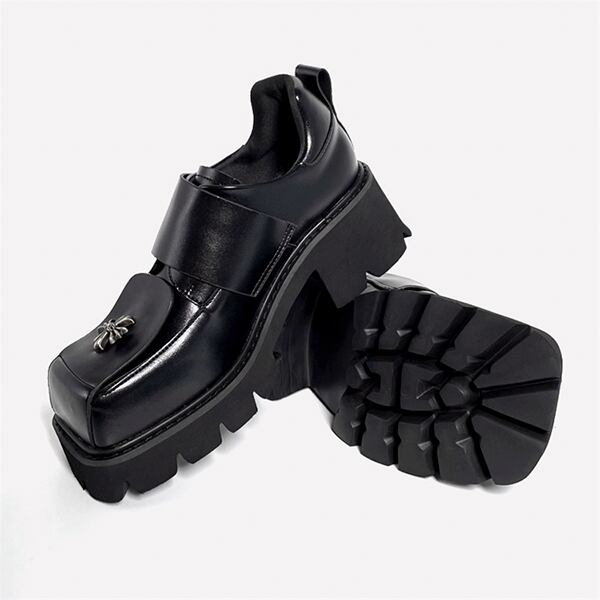 Metallic Cross Pattern Shoes【TR3404】