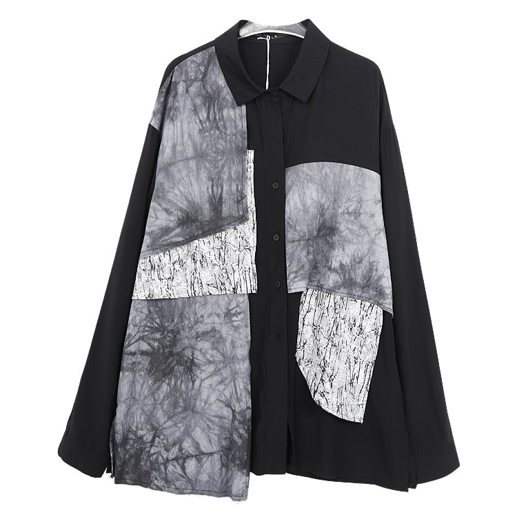 〈Unisex〉Patchwork Nichi Irregular Shirt【TR1324】